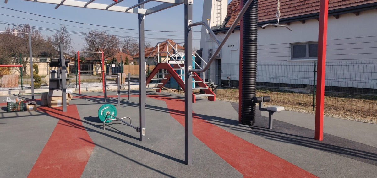 Gyál, Gyáli Járási Tanuszoda – elkészült ABS Fitness Park másik nézetből