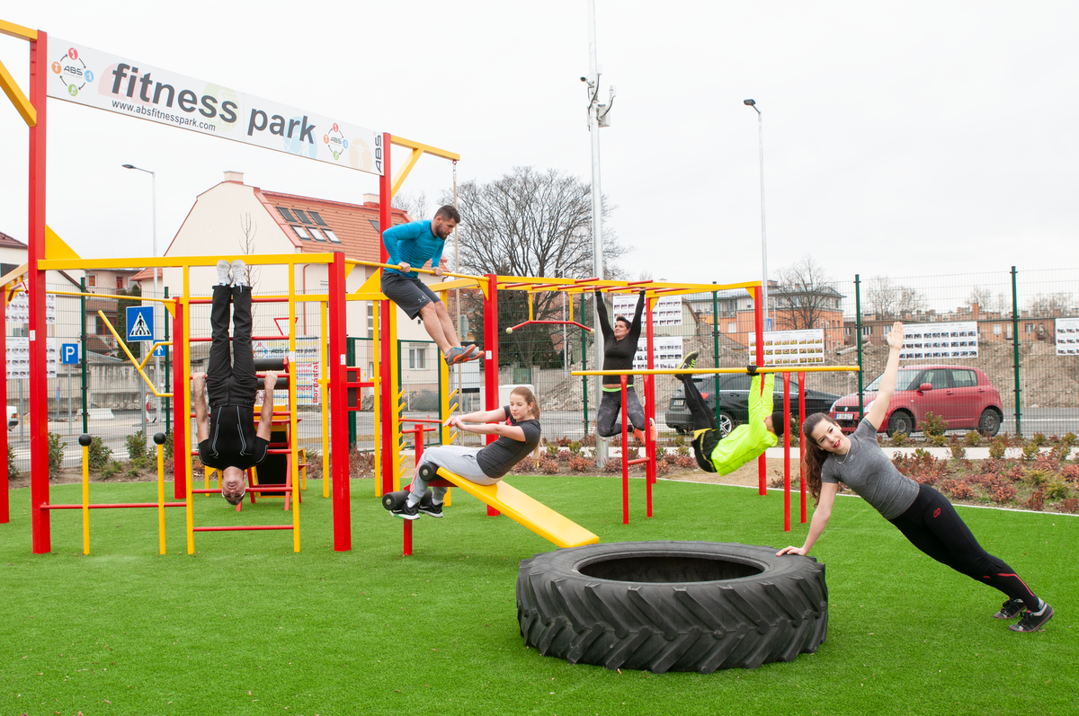 Győr · Bercsényi liget ABS Fitness Park – megvalósult park, 3. fénykép