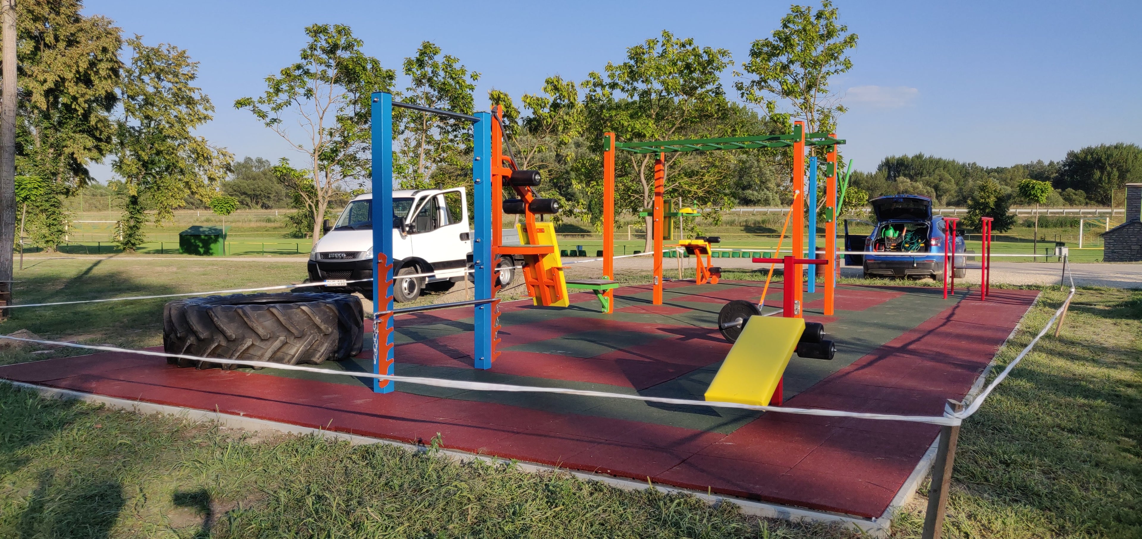 ABS Fitness Park® 120 m² – Komplett Kültéri Fitnesz Park 12 Eszközzel