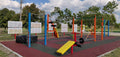 ABS Fitness Park® 120 m² – Komplett Kültéri Fitnesz Park 12 Eszközzel
