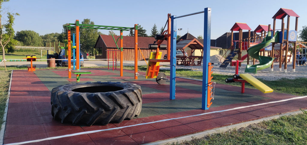 ABS Fitness Park® 120 m² – Komplett Kültéri Fitnesz Park 12 Eszközzel
