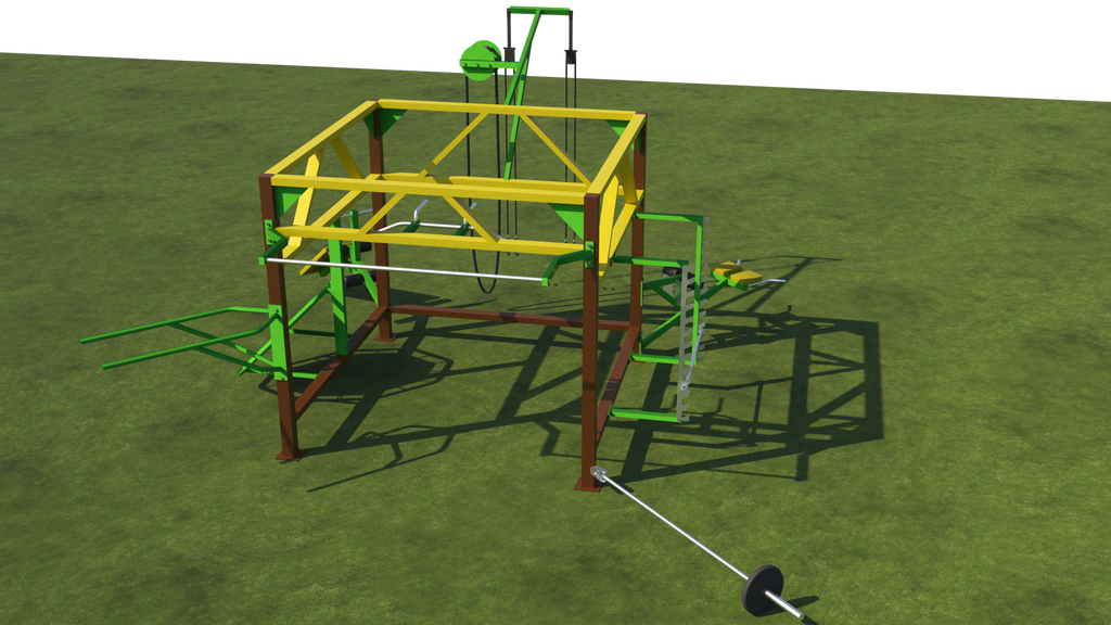 FitPark® 80 m² – Önállóan Megálló Komplett Kültéri Fitnesz Park 10 Eszközzel