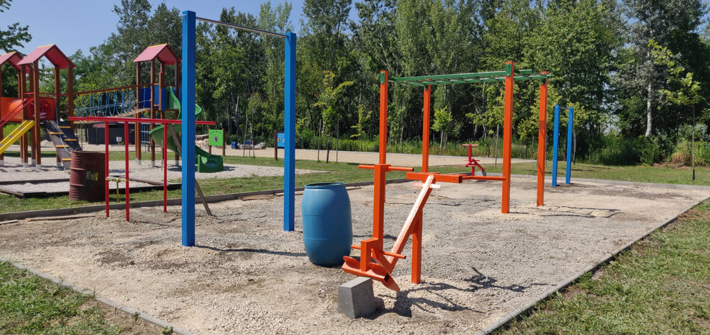 ABS Fitness Park® 120 m² – Komplett Kültéri Fitnesz Park 12 Eszközzel