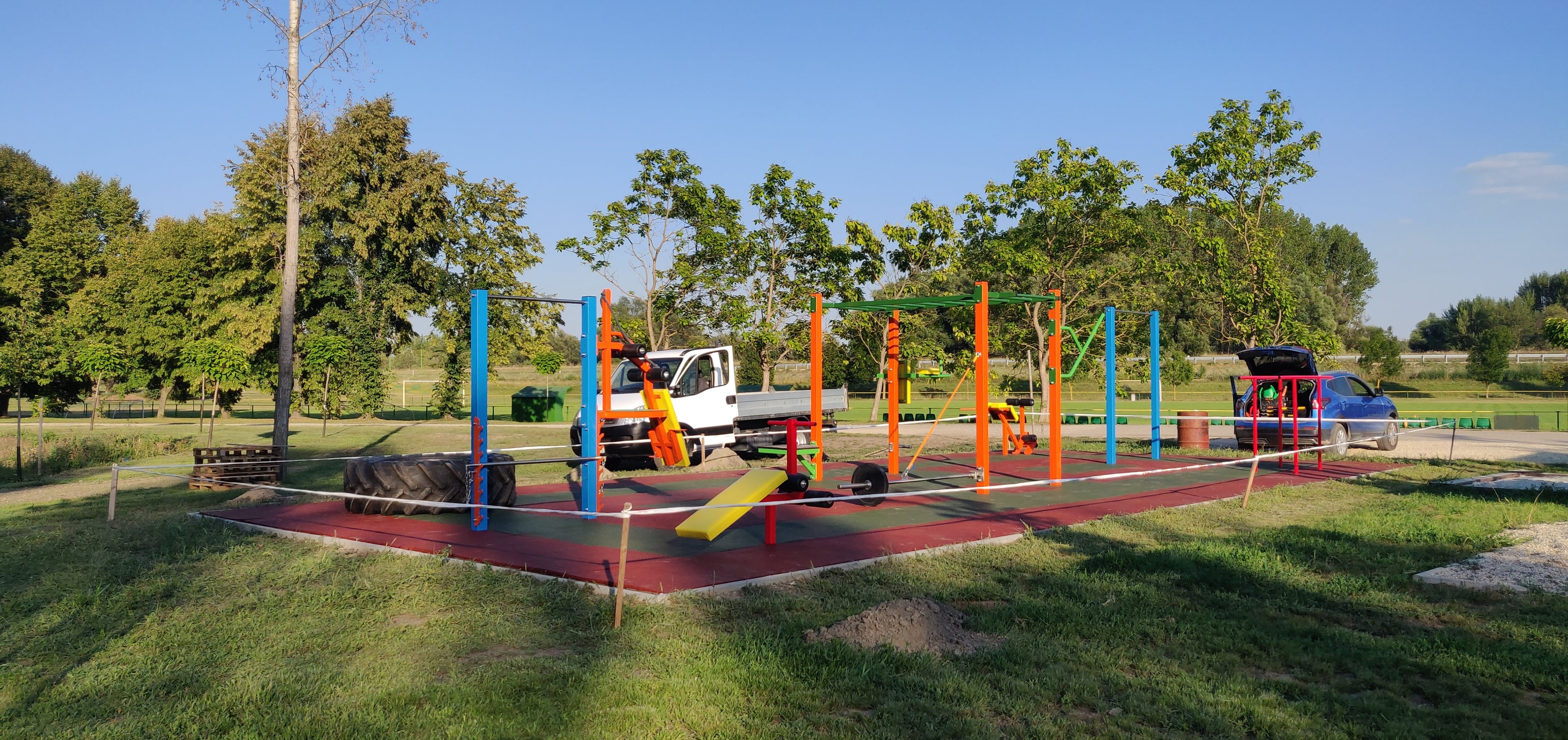 ABS Fitness Park® 120 m² – Komplett Kültéri Fitnesz Park 12 Eszközzel