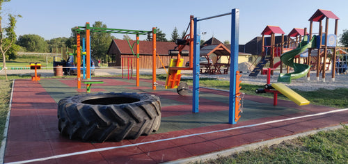 ABS Fitness Park® 120 m² – Komplett Kültéri Fitnesz Park 12 Eszközzel