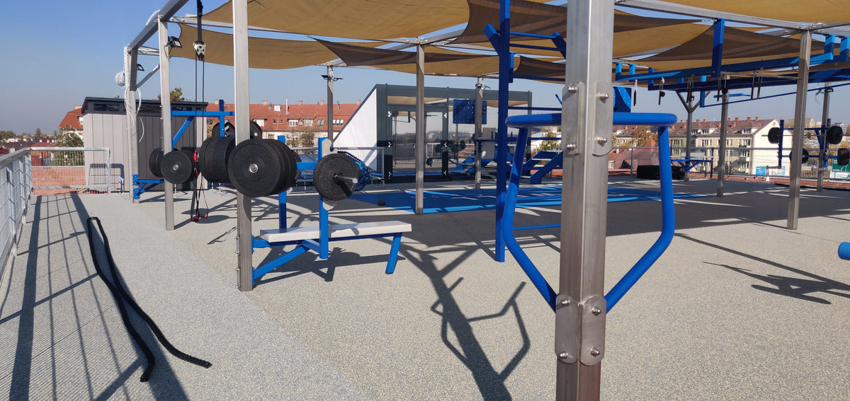 Győr · Leier Fit-Well ABS Fitness Park + Hexagon