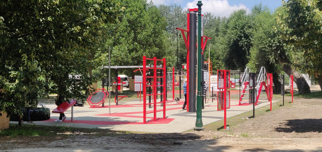 ABS Fitness Park, Tatabánya – megépült kültéri edző- és sportpark